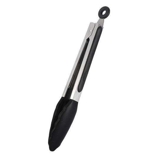 27cm Stainless Steel Silicone Tongs for Cooking and Grilling