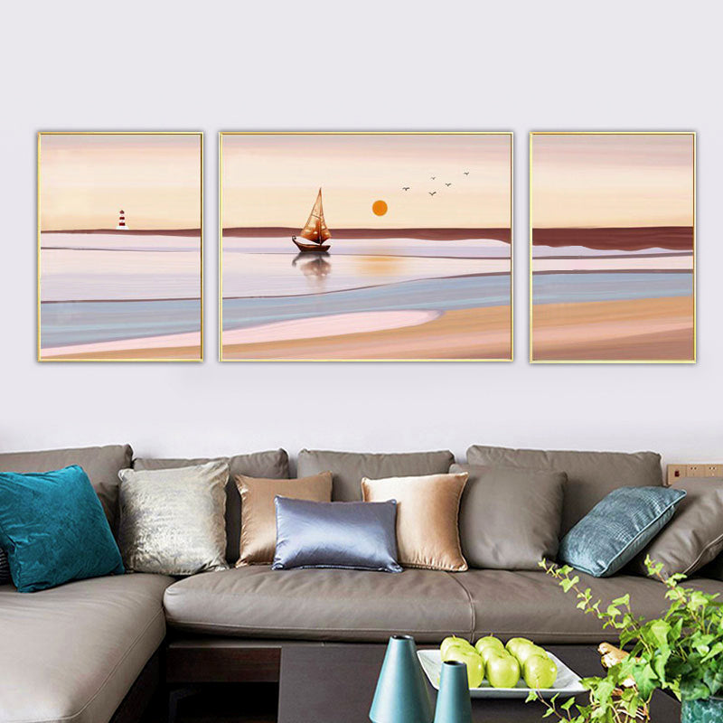 Stunning Oceanscape Canvas Wall Art Aluminium Framed for Home Decor