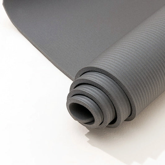 8mm Extra Thick Non-Slip Yoga Mat for Home Workouts Grey