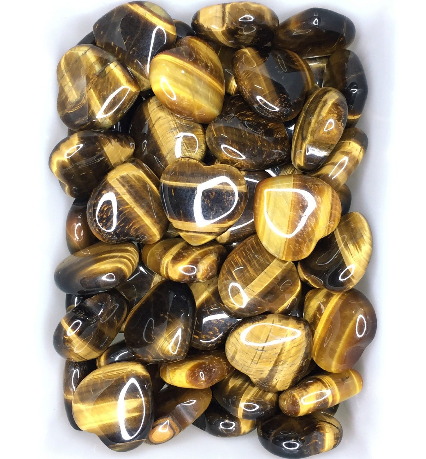 Tiger Eye Heart Stone Crystal Natural Healing Gemstone