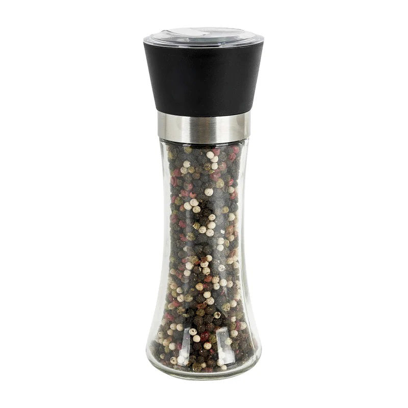 Premium Glass Salt and Pepper Grinder Mill for Fresh Spices