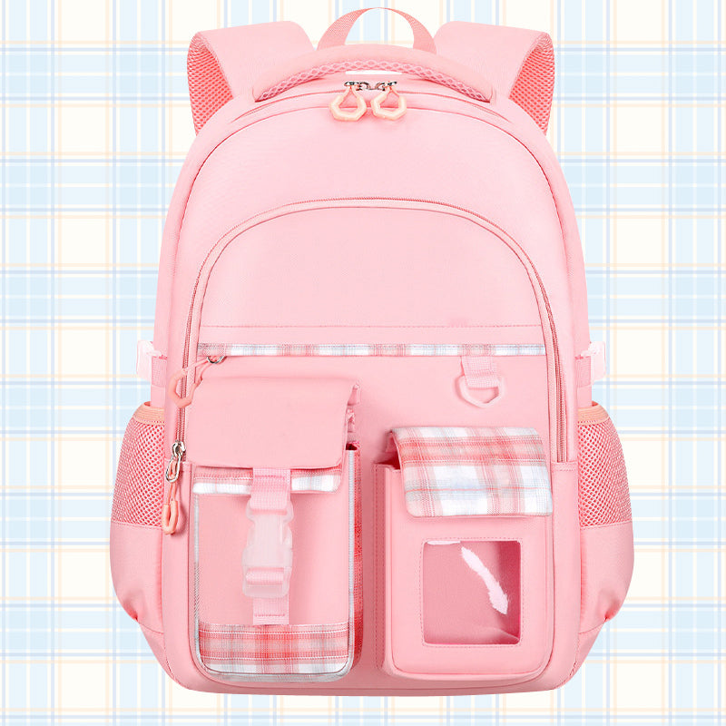 Cute Large Deluxe Backpack for Girls School Bag Pink