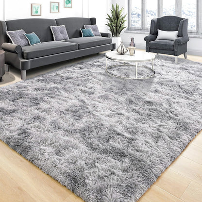 300 x 200 XL Extra Large Soft Cozy Shag Rug Platinum