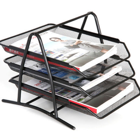 3-Tier Office Document Tray Paper Magazine Desk Organizer for Home and Office