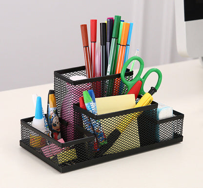 Large Metal Pen Holder Desktop Organizer Office Supplies for Home and Office