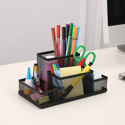 Large Metal Pen Holder Desktop Organizer Office Supplies for Home and Office