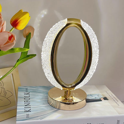 Elegant Crystal LED Table Lamp Night Light for Home Decor