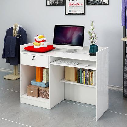 Reception Desk Counter with Shelves for Office and Business