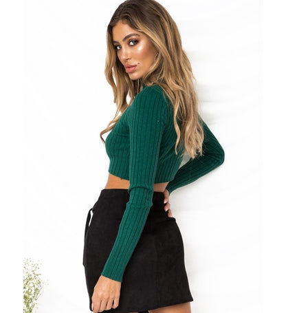 Elegant Teal Long Sleeve Top for Women