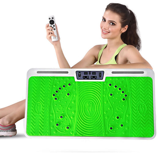 Vibration Fitness Machine Body Shaper Platform for Weight Loss Green