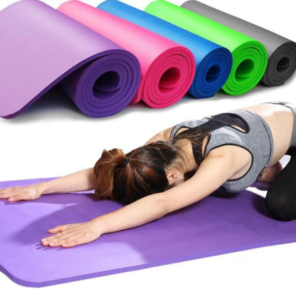 8mm Extra Thick Non-Slip Yoga Mat for Home Workouts Grey