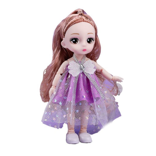 Princess Doll with Flexible Joints and Elegant Luxury Dress