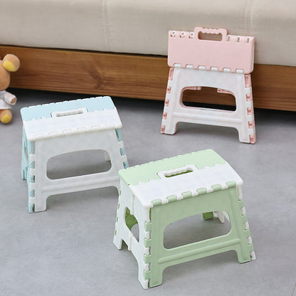 Foldable Blue Step Stool Compact Anti-Slip Lightweight and Sturdy