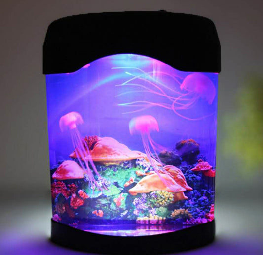 Mesmerizing Jellyfish Tank LED Night Light with Colour-Changing Sea Water Lamp