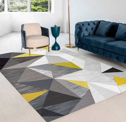 Large 230 x 160 Modern Designer Rug Easy-Clean Comfort Carpet Mat