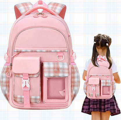 Cute Large Deluxe Backpack for Girls School Bag Pink