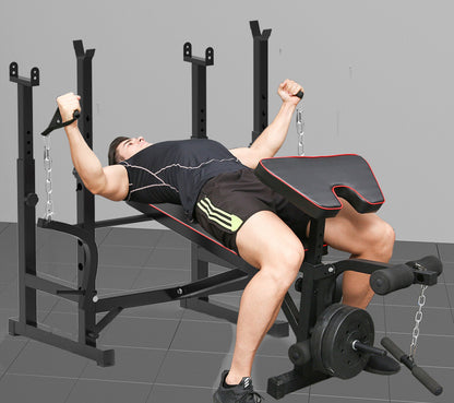 Ultimate 7-in-1 Multi-Station Weight Bench Home Gym Fitness Equipment