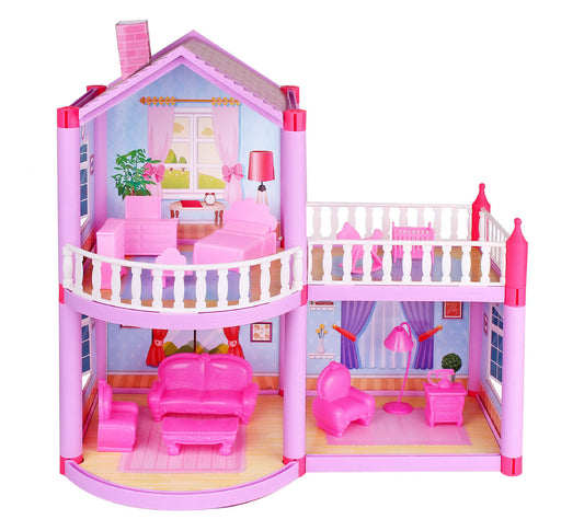 Princess Dreamhouse Villa Dollhouse with Dolls and Furniture Set