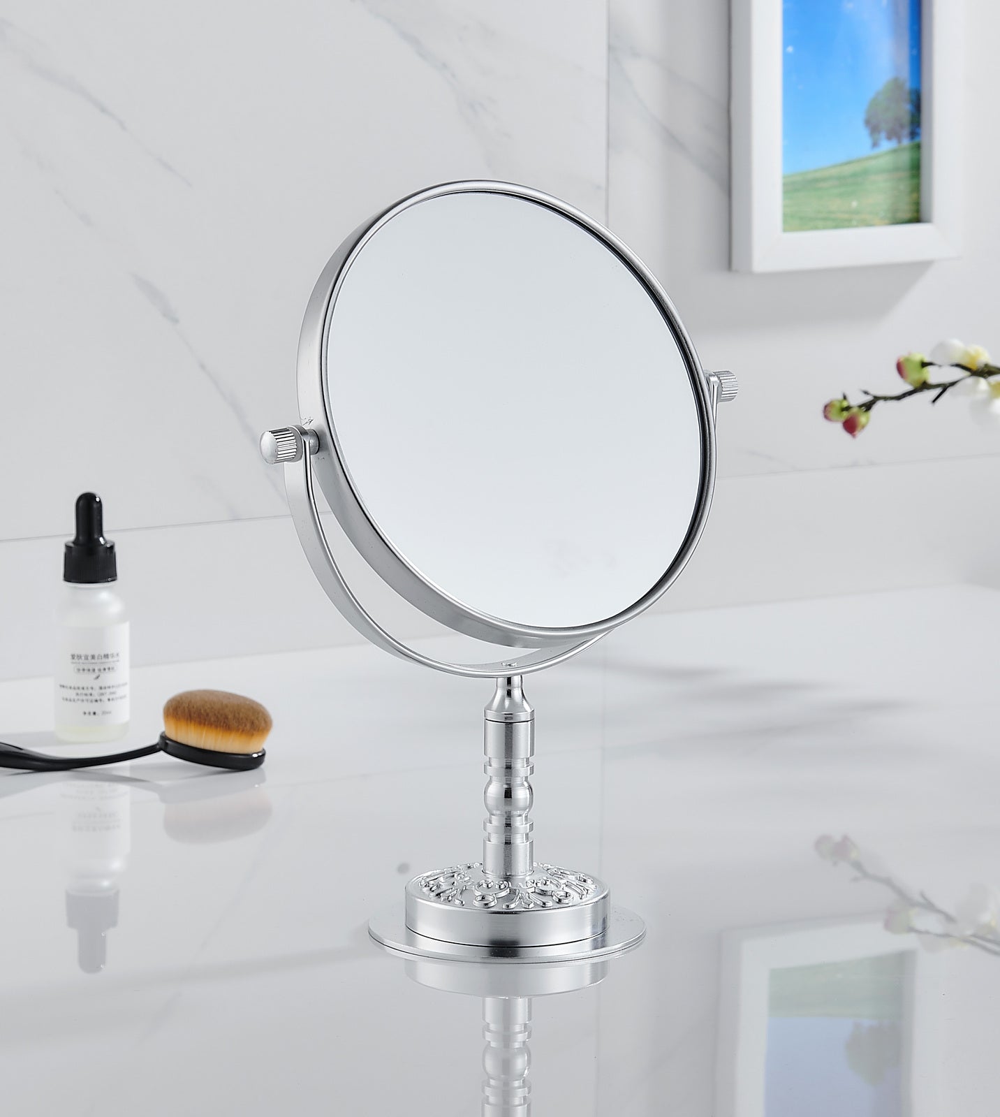 Double Sided Magnifying Makeup Vanity Mirror for Perfect Application