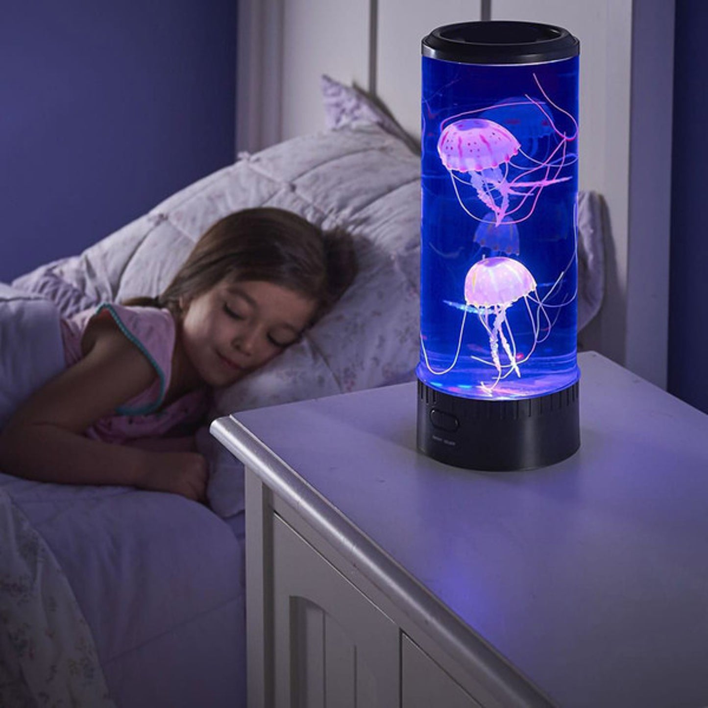 Mesmerizing Jellyfish Tank LED Night Light with Colour-Changing Sea Water Lamp