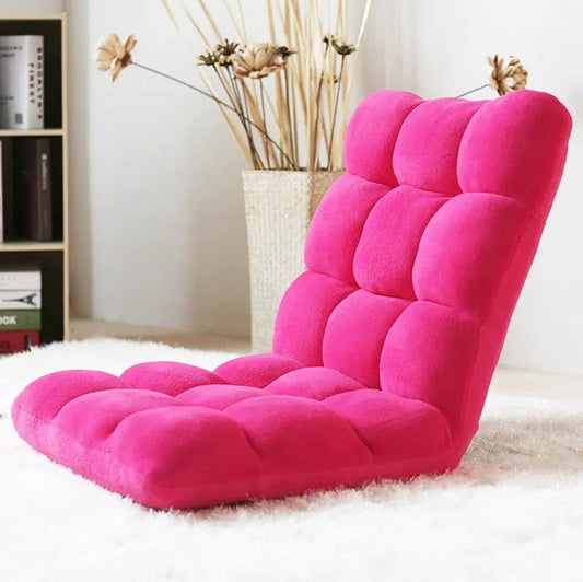 Large Versatile Adjustable Recliner Sofa Couch Yoga Chair Pink