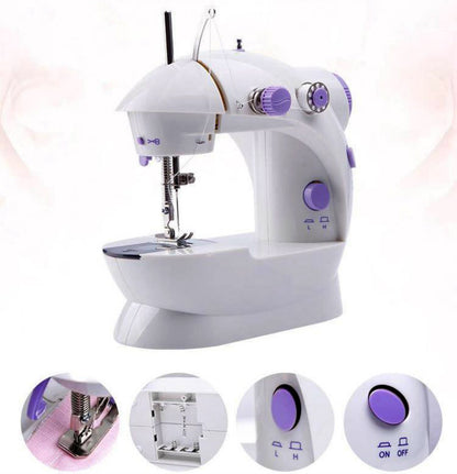 Automatic Double Speed Mini Sewing Machine with Built-In Light