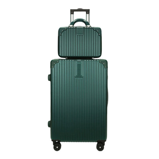 2-Piece Cabin Carry-On Luggage Set Lightweight Travel Suitcase Emerald