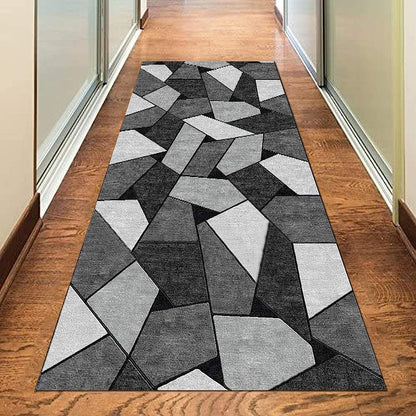 80 x 300 Rock Hallway Runner Area Rug Easy-Care Carpet Mat