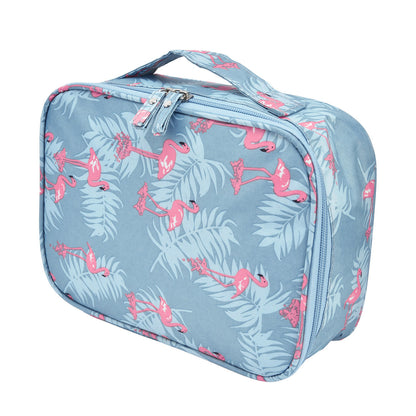 Travel Flamingo Makeup Case Cosmetic Organizer Toiletry Bag Portable