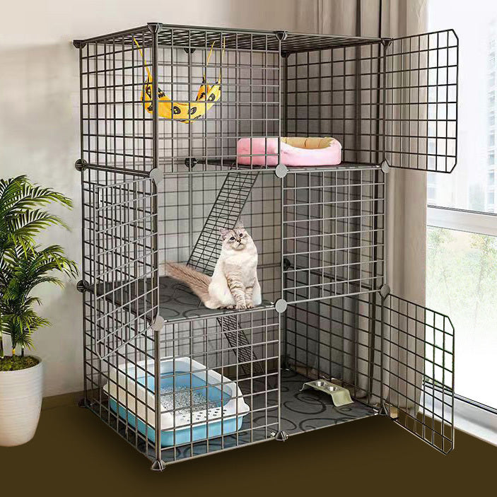 Large Pet Home Cat Cage Metal Wire Kennel Playpen Exercise Crate for Pets