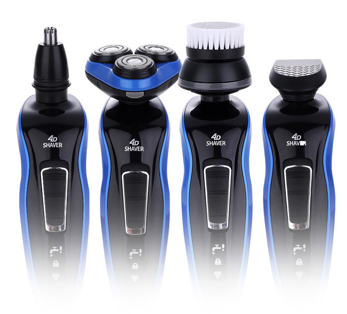 5 in 1 Kit 4D Rotating Rechargeable Electric Shaver Trimmer Set for Men