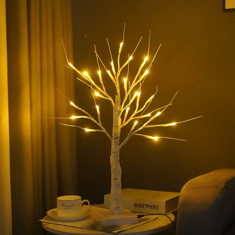 60cm Lighted Birch Tree LED Lamp for Home Decor