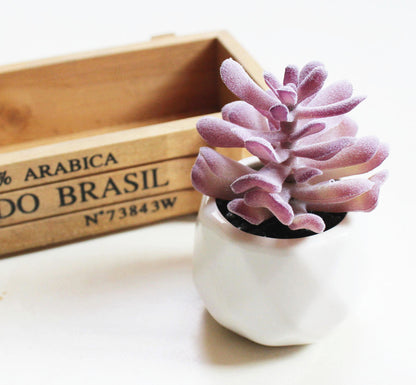 Small Lifelike Artificial Succulent Plant for Home Decor