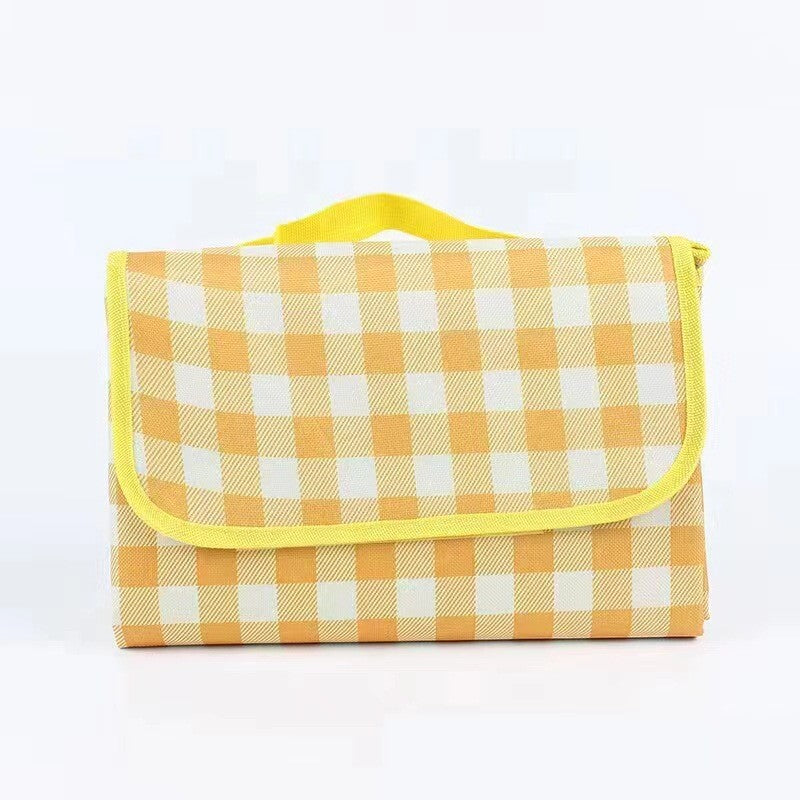 2m x 2m Waterproof Foldable Outdoor Picnic Blanket Camping Beach Mat Yellow