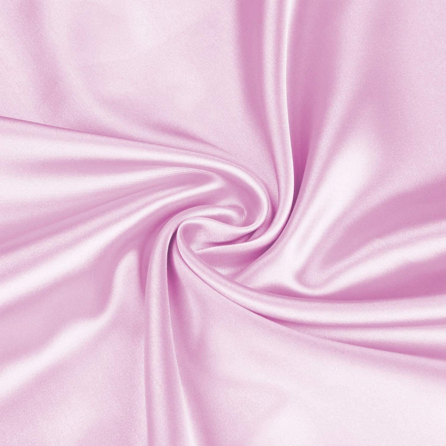 King Size Silky Satin Bed Sheet Set 4-Piece Soft and Smooth Pink