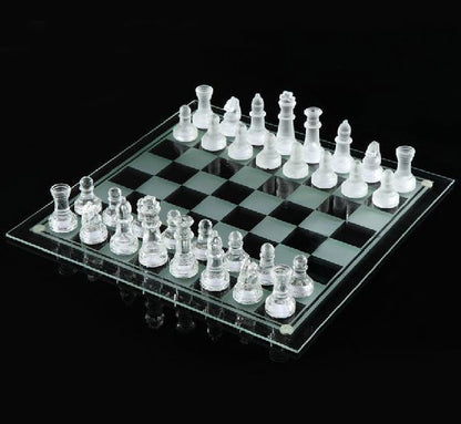 Elegant Glass Chess Set for Enthusiasts and Collectors