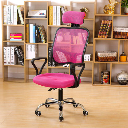 Deluxe Ergonomic High Back Office Chair Pink