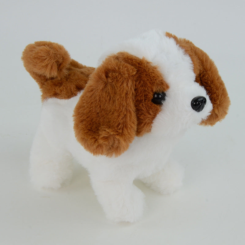 Realistic Walking Barking Plush Puppy Dog Toy for Kids