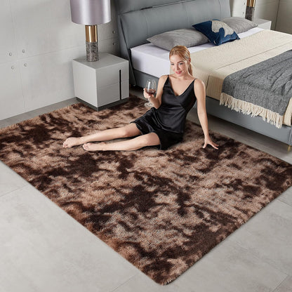 300 x 200 XL Soft Cozy Shag Rug Chocolate Mocha