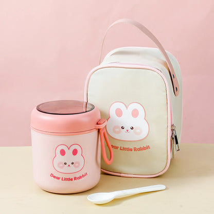 Cute Rabbit Insulated Stainless Steel Thermos Portable Food Container