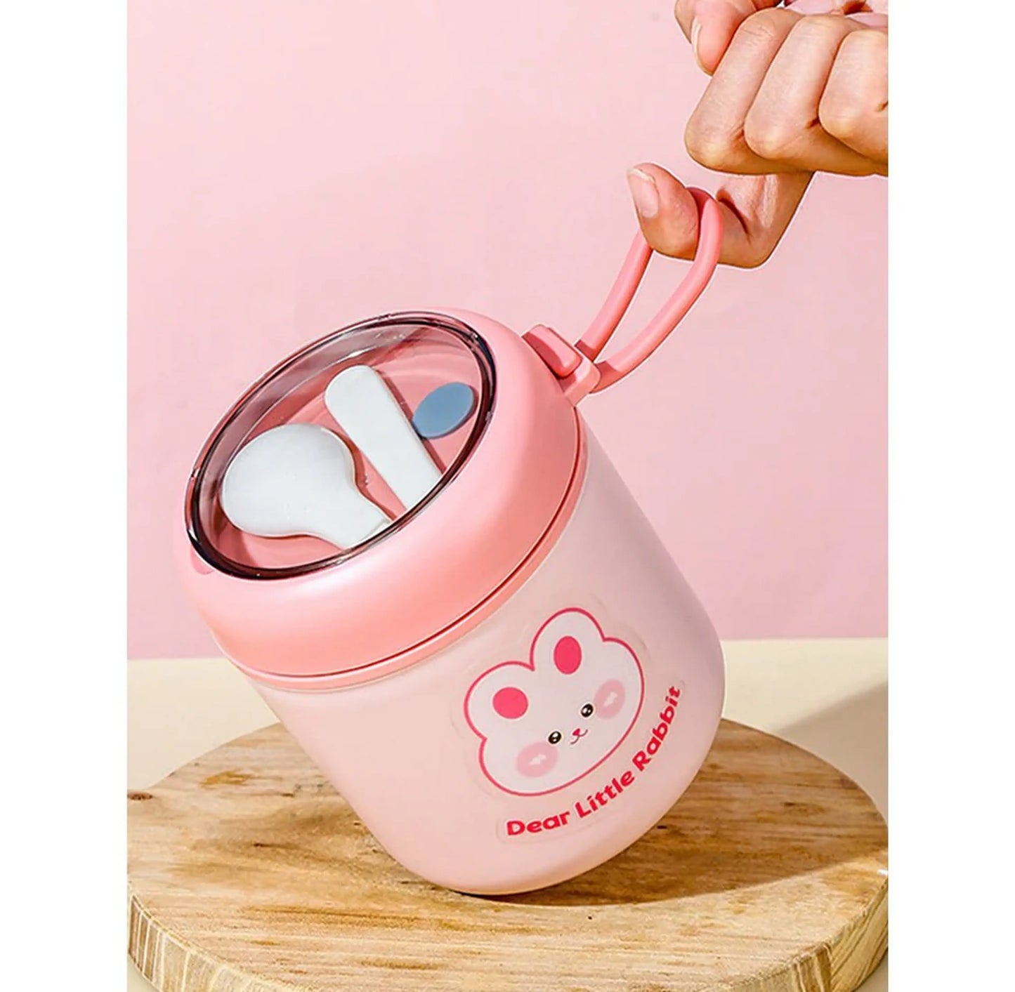 Cute Rabbit Insulated Stainless Steel Thermos Portable Food Container