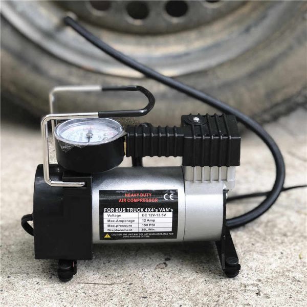 High-Performance 12V Portable Car Air Compressor for Fast Tire Inflation