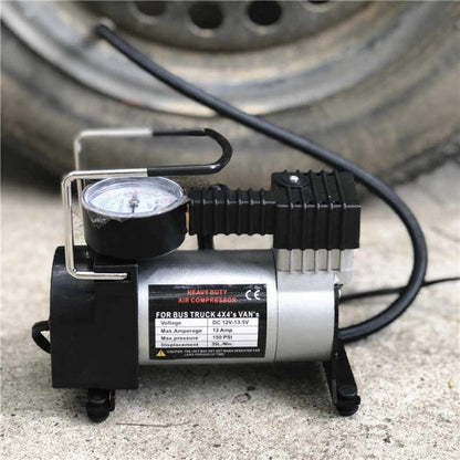 High-Performance 12V Portable Car Air Compressor for Fast Tire Inflation