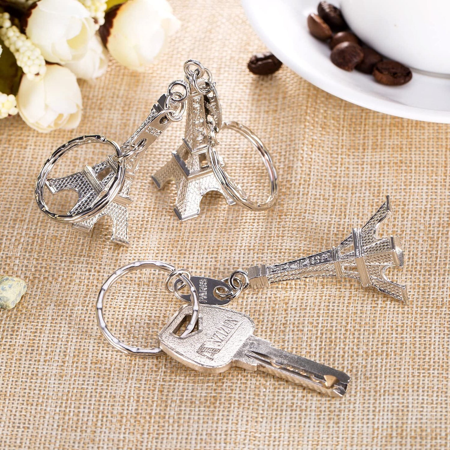 Eiffel Tower 3D Metal Keychain Souvenir Keyring