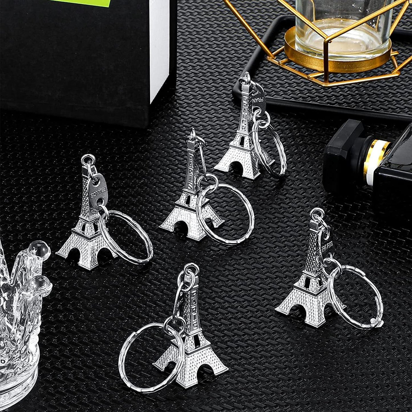 Eiffel Tower 3D Metal Keychain Souvenir Keyring