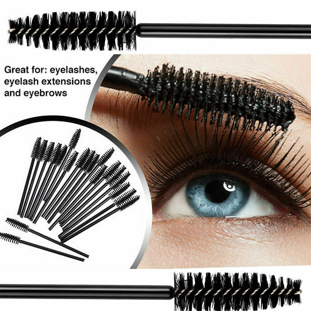 50 Pack Disposable Eyelash Mascara Brushes for Lash Extensions Eyebrow Makeup