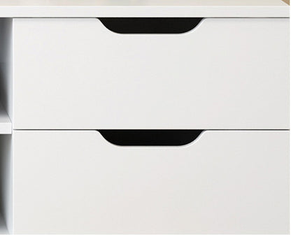 Modern TV Cabinet Entertainment Unit Black and White