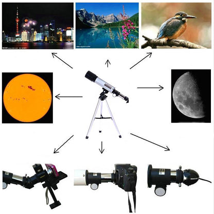 High Power Astronomical Telescope for Stargazing and Terrestrial Viewing