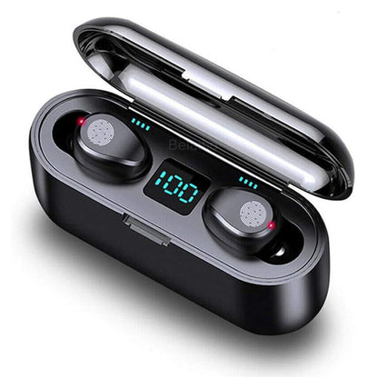 Wireless Bluetooth Headset Stereo Earphones Touch Display Sports Earbuds