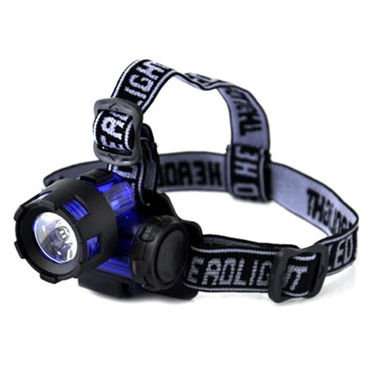 High Power 3W LED Mini Headlamp for Outdoor Adventures Blue Headlight